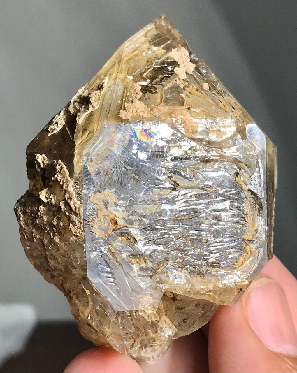 Rare Window Quartz Crystal Minerals Specimen from Pakistan 445 Carats #1