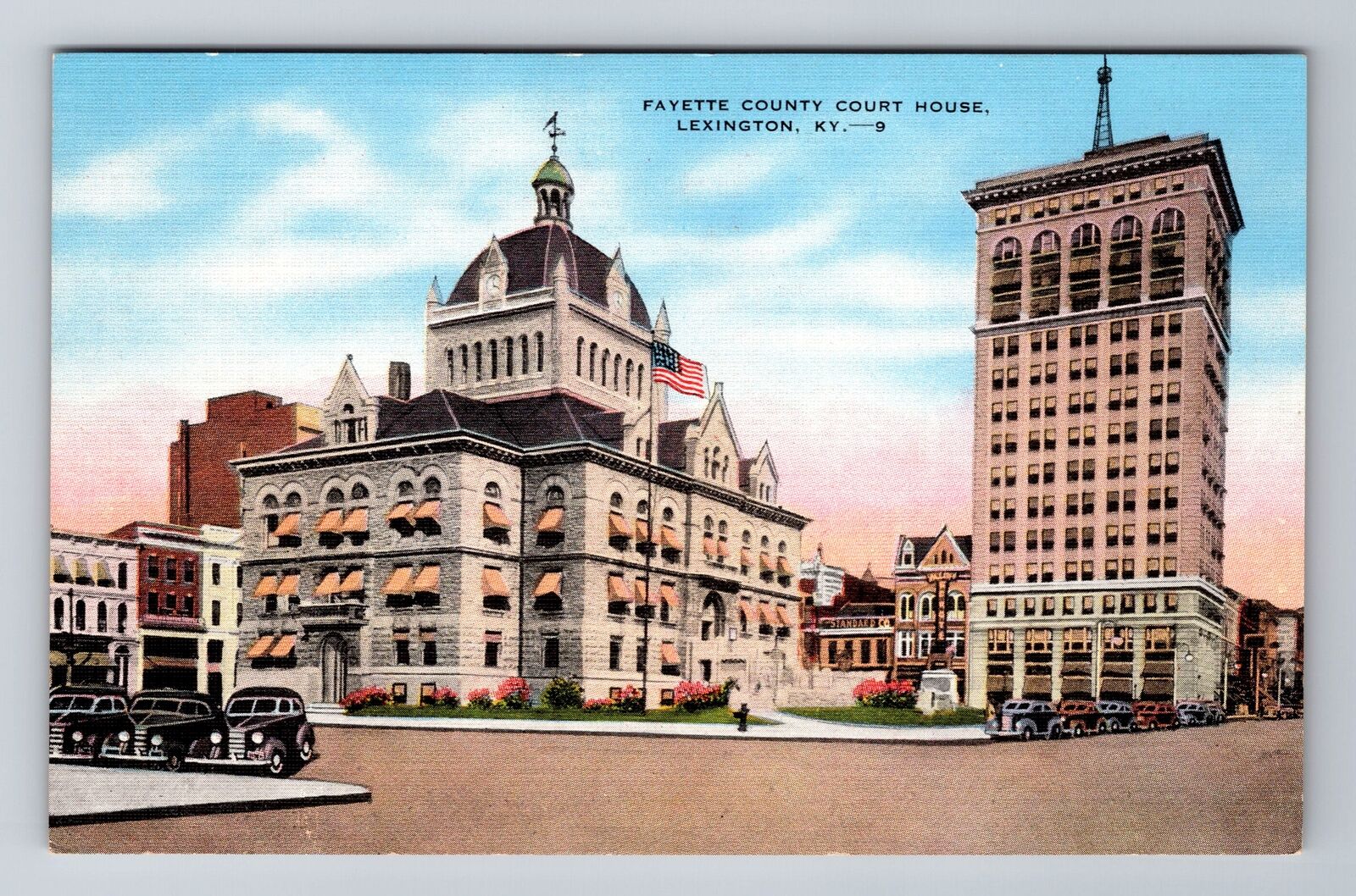 Lexington KY-Kentucky, Fayette County Courthouse, Antique, Vintage Postcard
