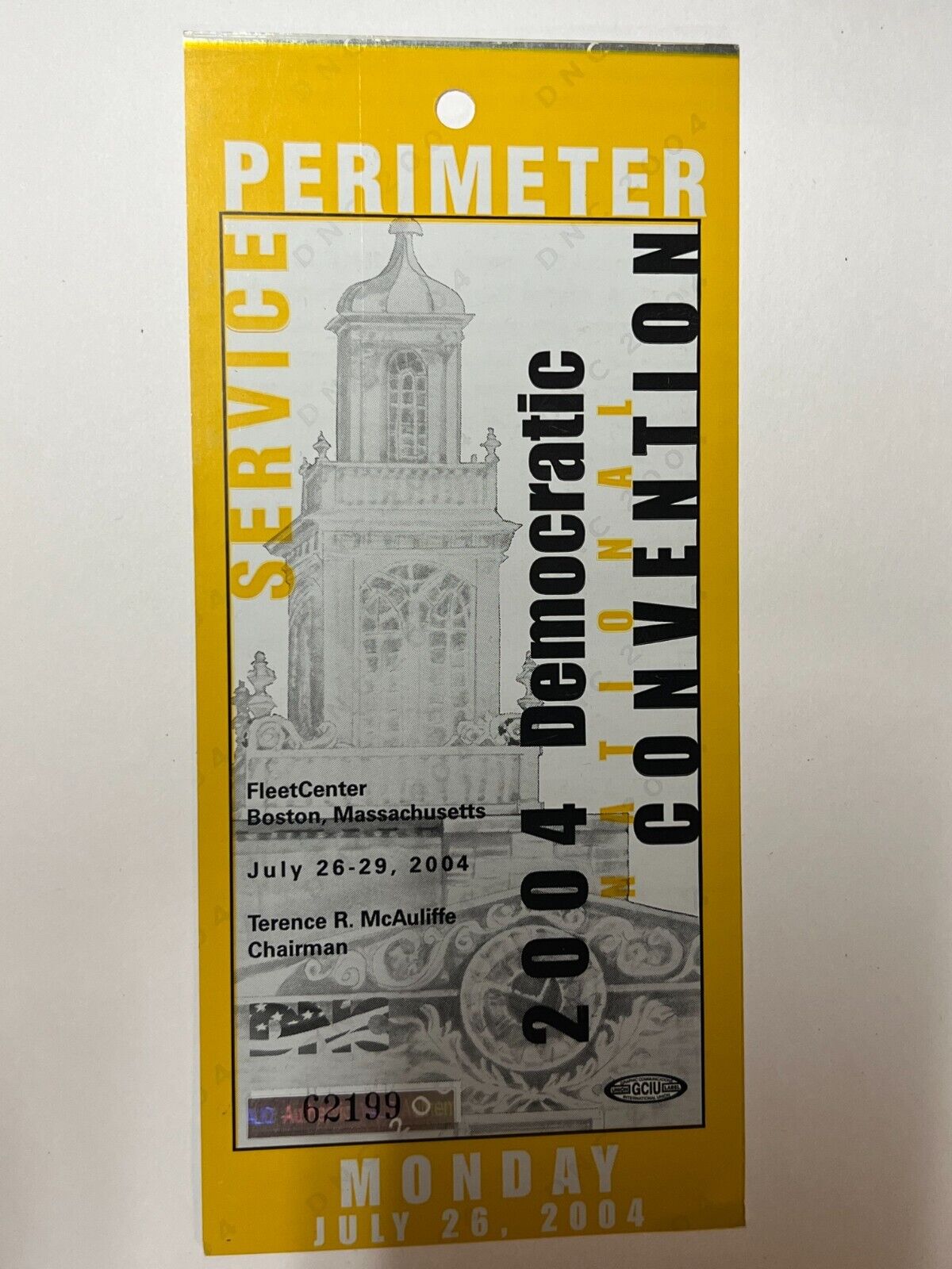 2004 Democratic National Convention Ticket