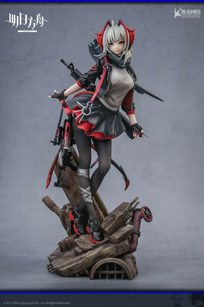 11'' Official Hypergryph Arknights W 1/7 PVC Figurine Model with Bonus Statue