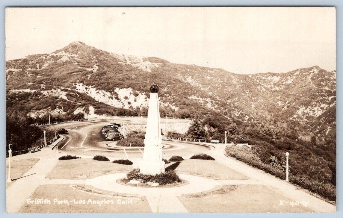 RPPC 1940's GRIFFITH PARK LOS ANGELES CALIFORNIA*CA*REAL PHOTO POSTCARD