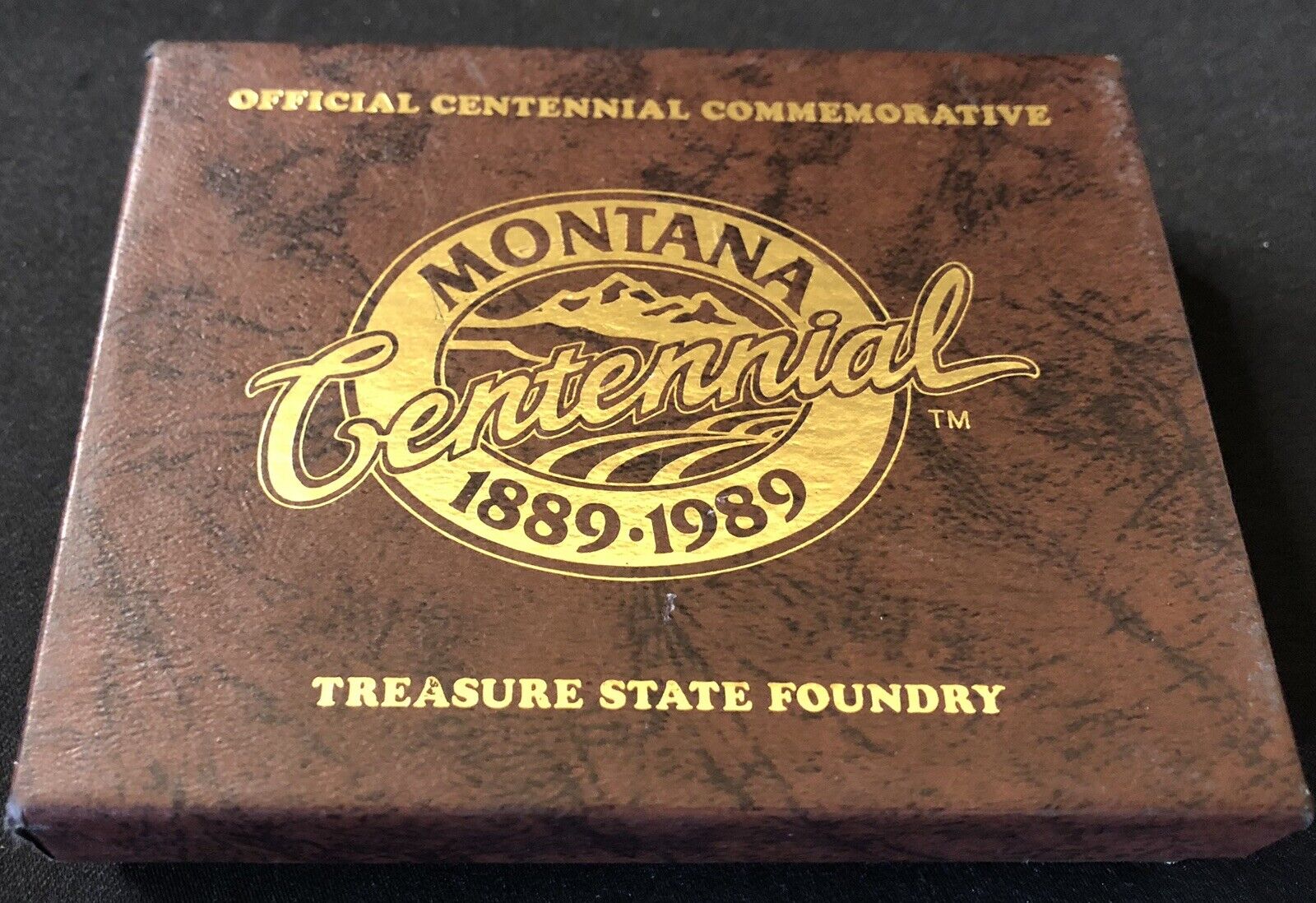 Montana Centennial Belt Buckle Bighorn 1889-1989 #2228 Of 5000 Limited Ed. IOB