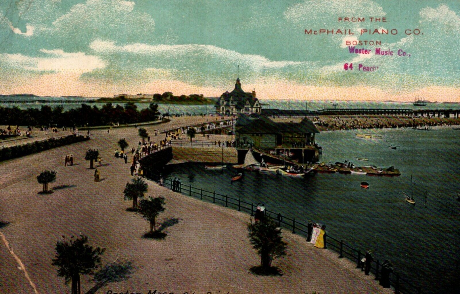 Boston Massachusetts City Point Vintage Postcard