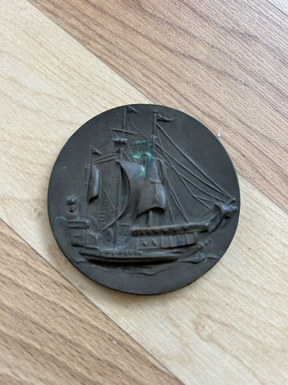 Antique Portland Concrete Association Copper Commemorative Medal 1916 Award