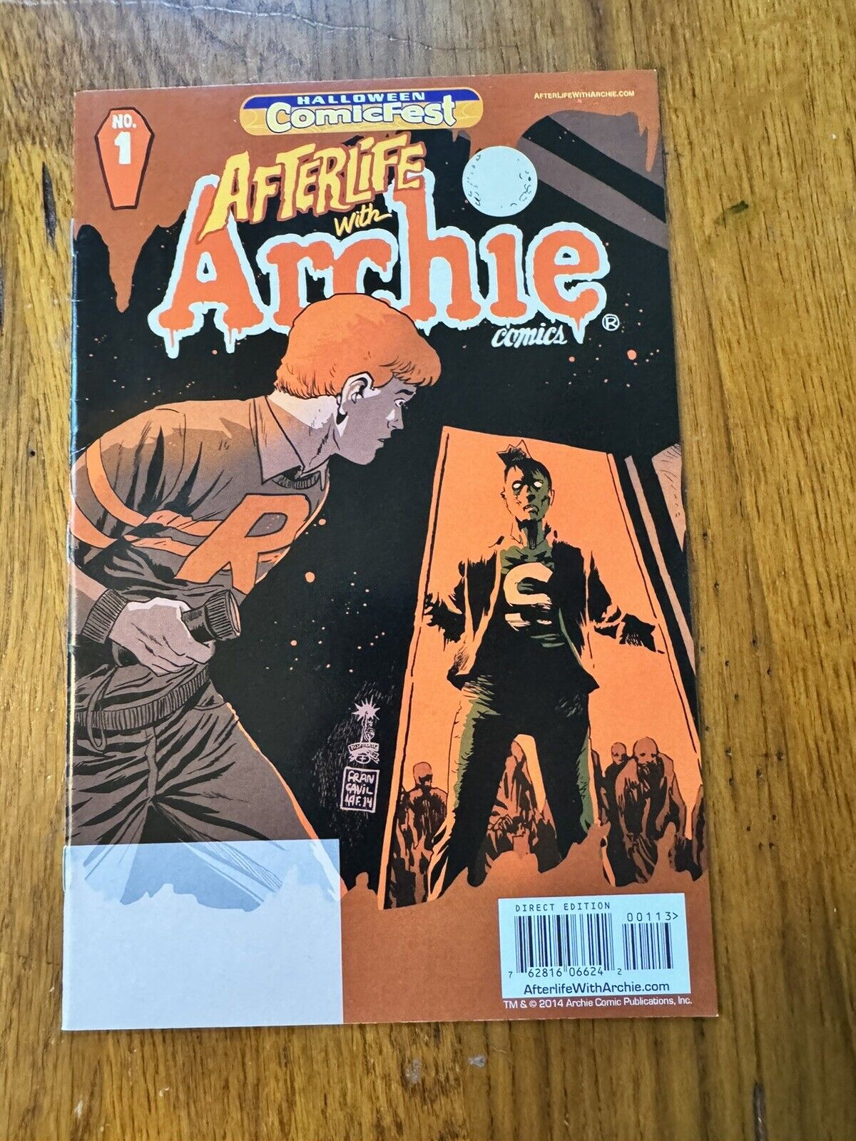 AFTERLIFE WITH ARCHIE 1 (ARCHIE COMICS) 2014 HALLOWEEN COMICFEST UNSTAMPED