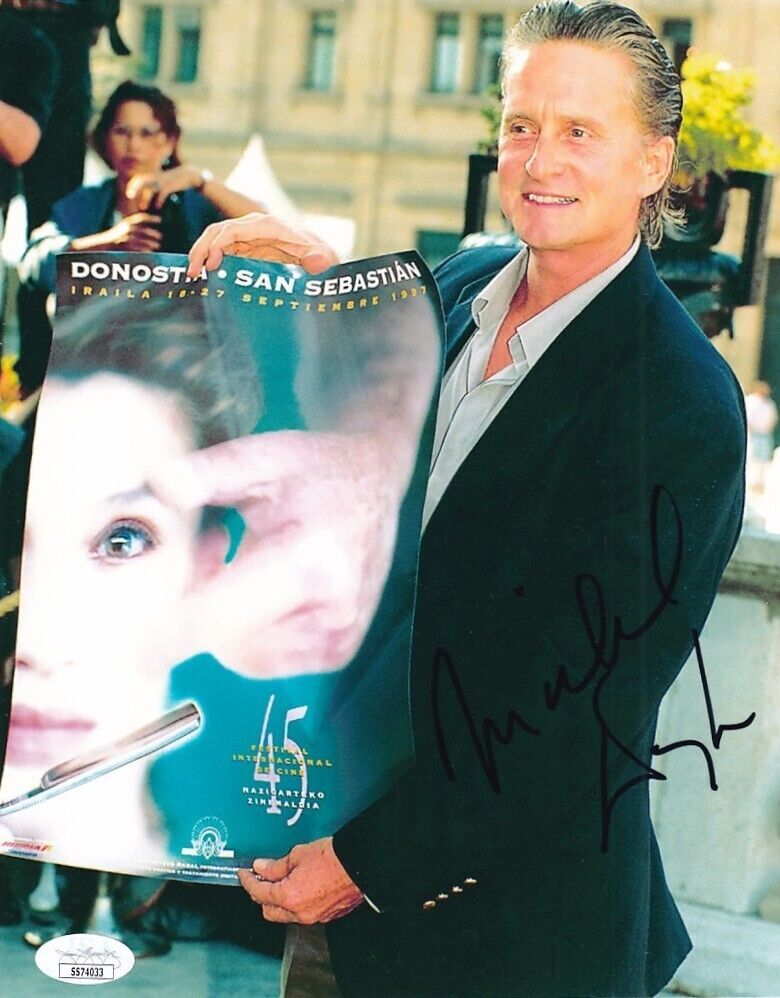 Michael Douglas autographed auto 1997 San Sebastian Film Festival 8x10 photo JSA
