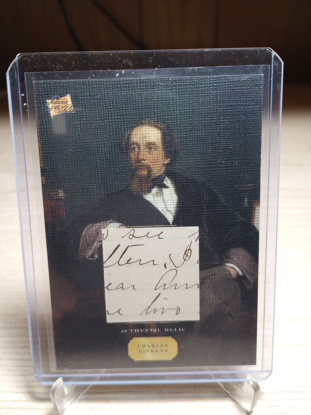 Charles Dickens Handwritten Relic Card 2023 Pieces Of The Past #CD2 (b)