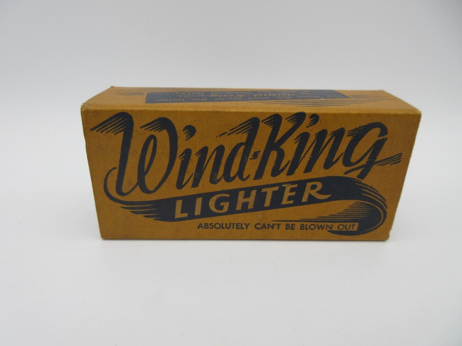 Vintage Myron Gray Wind King Lighter In Original Box w/ Extra Wicks WWII Era