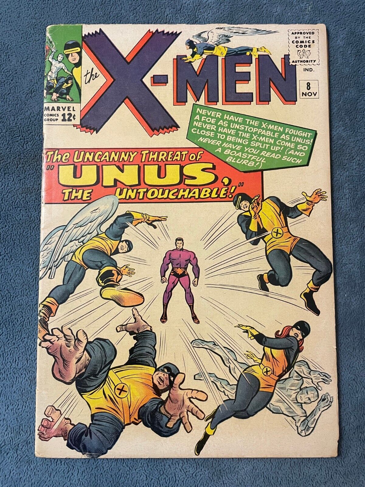 Uncanny X-Men #8 1964 Marvel Comic Book 1st Unus Key Issue Jack Kirby VG/FN