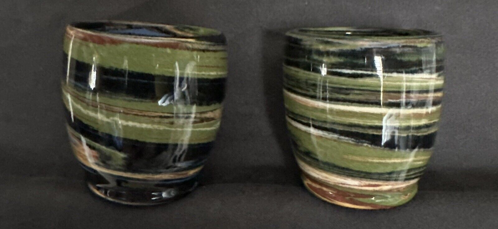1950s Desert Sands Pottery shot glass Set
