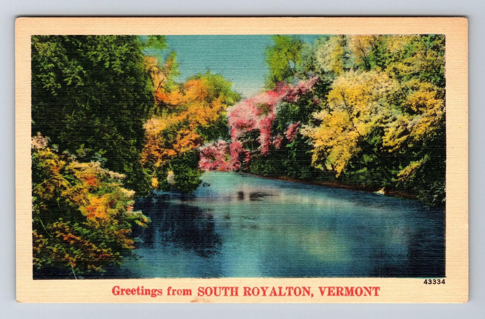 South Royalton VT-Vermont, Scenic Greetings Vintage Souvenir Postcard