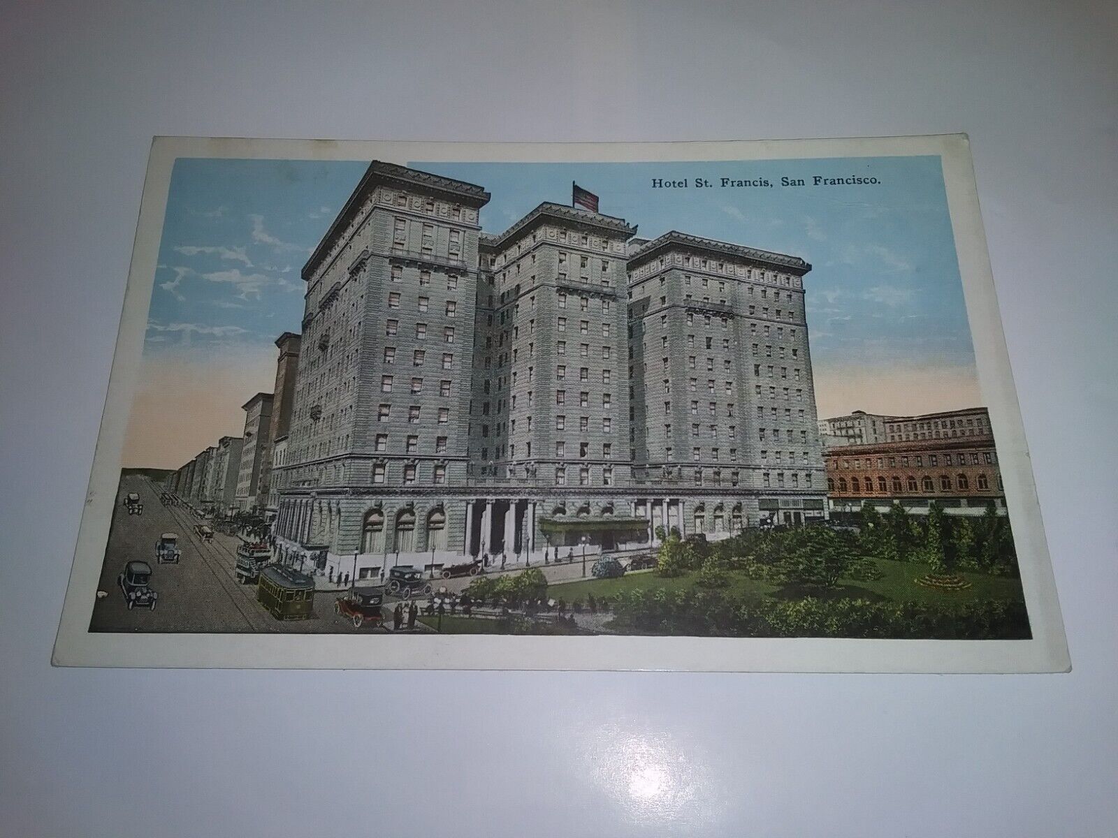 Vintage 1925 Hotel St. Francis San Franscisco Postcard