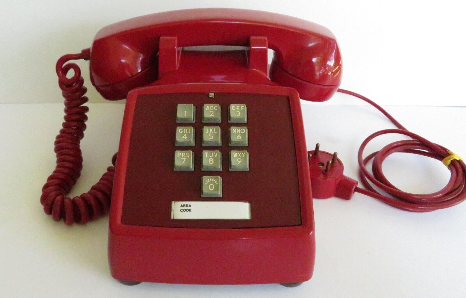 Vintage Western Electric 10 Button Desk Phone RED 1500