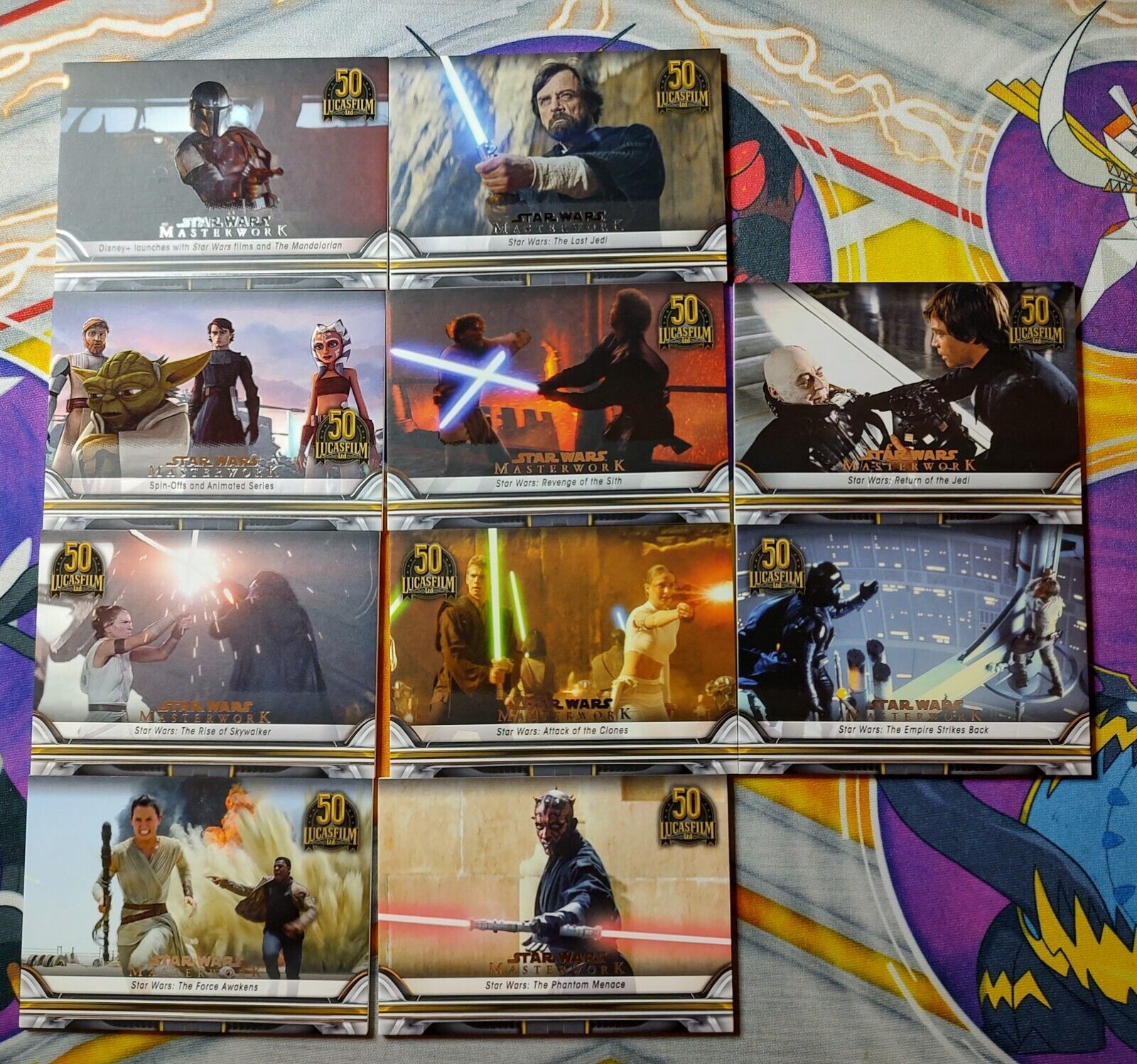 2021 Topps Star Wars Masterwork Lucasfilm 50th Anniversary Insert - 10 Card Lot