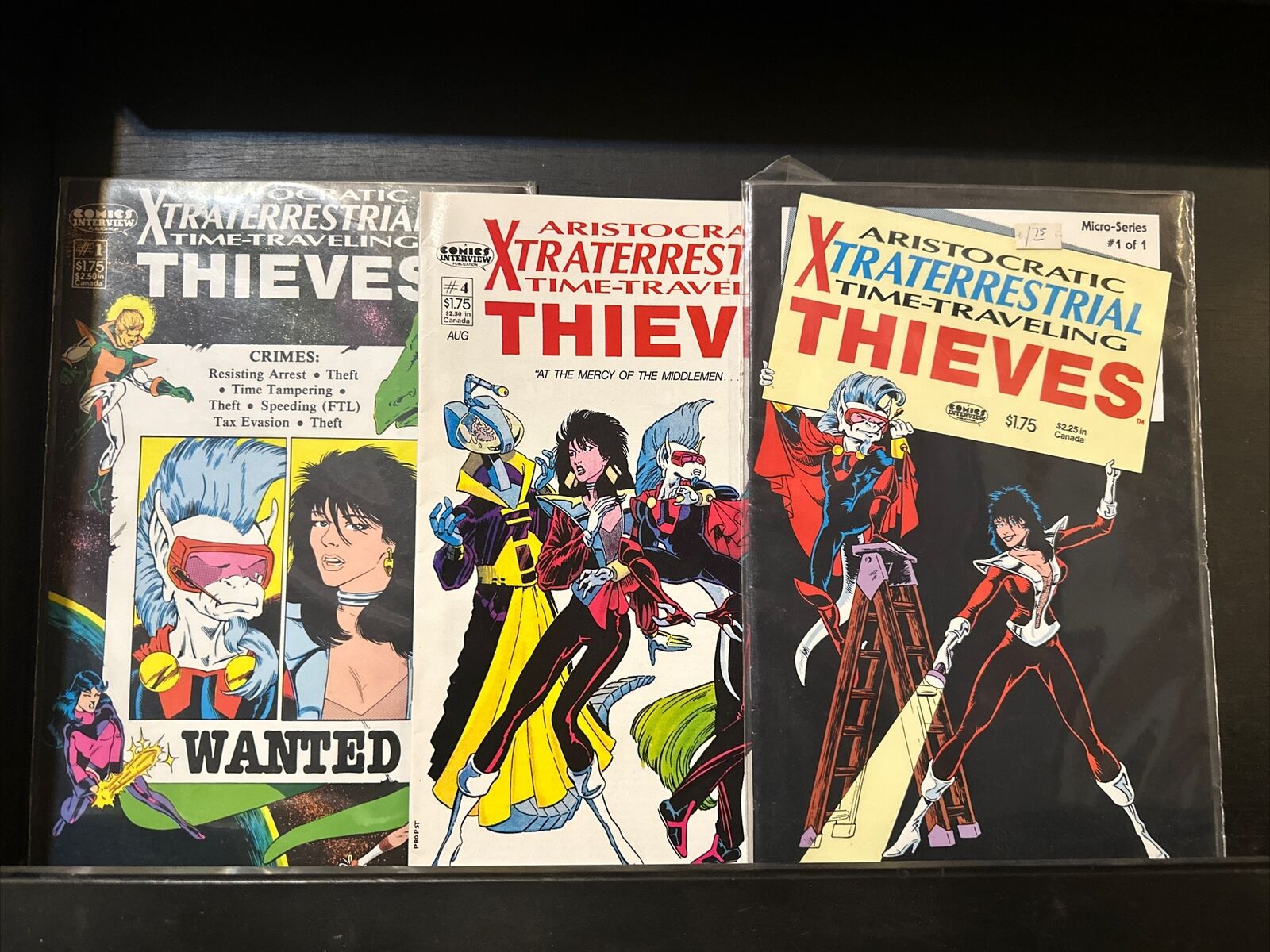 Aristocratic Xtraterrestrial Time-Traveling Thieves #1,4 Run (1987) & 1 of 1