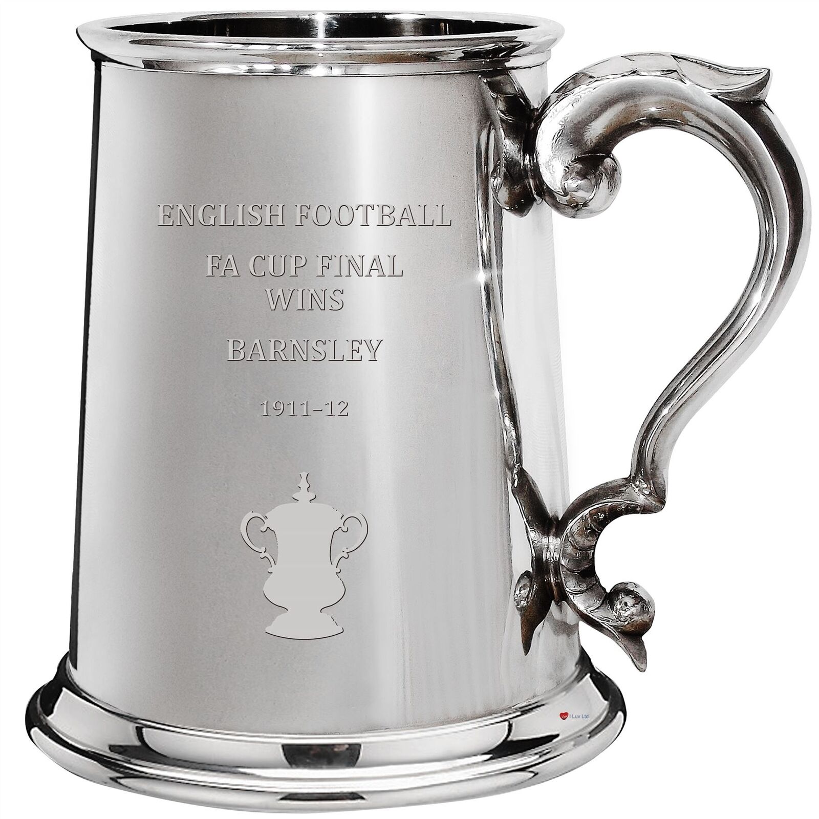 Barnsley English FA Cup Winner 1pt Pewter Tankard Gift