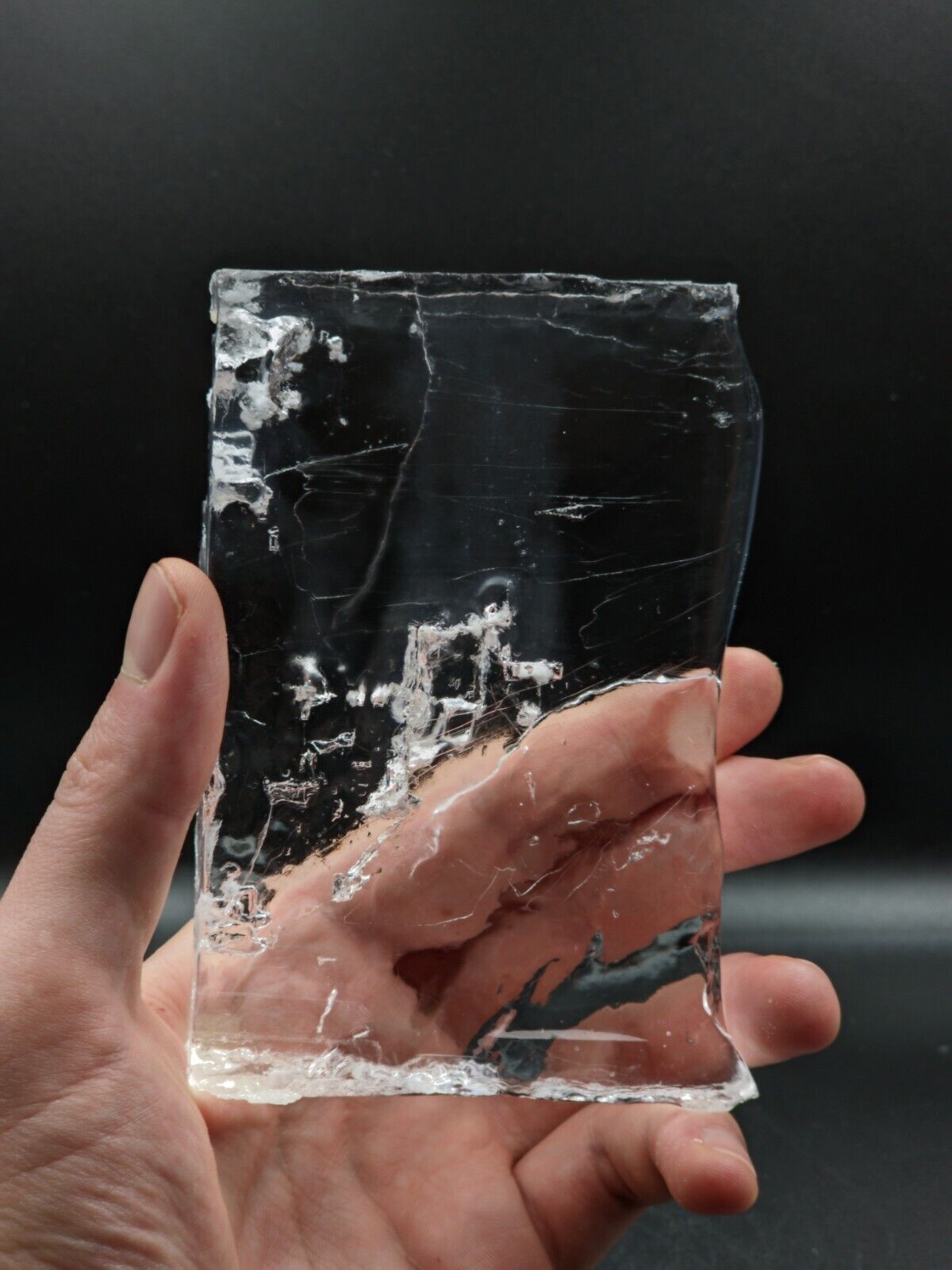 Halite crystal with water inside, enhydro halite 520 g. - Bakhmut field, Ukraine