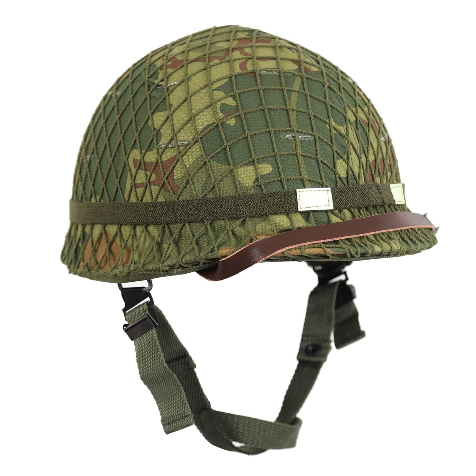 WW2 WWII Vietnam War Era US M1 Combat Helmet with Mitchell Cover 1959 Dated R...