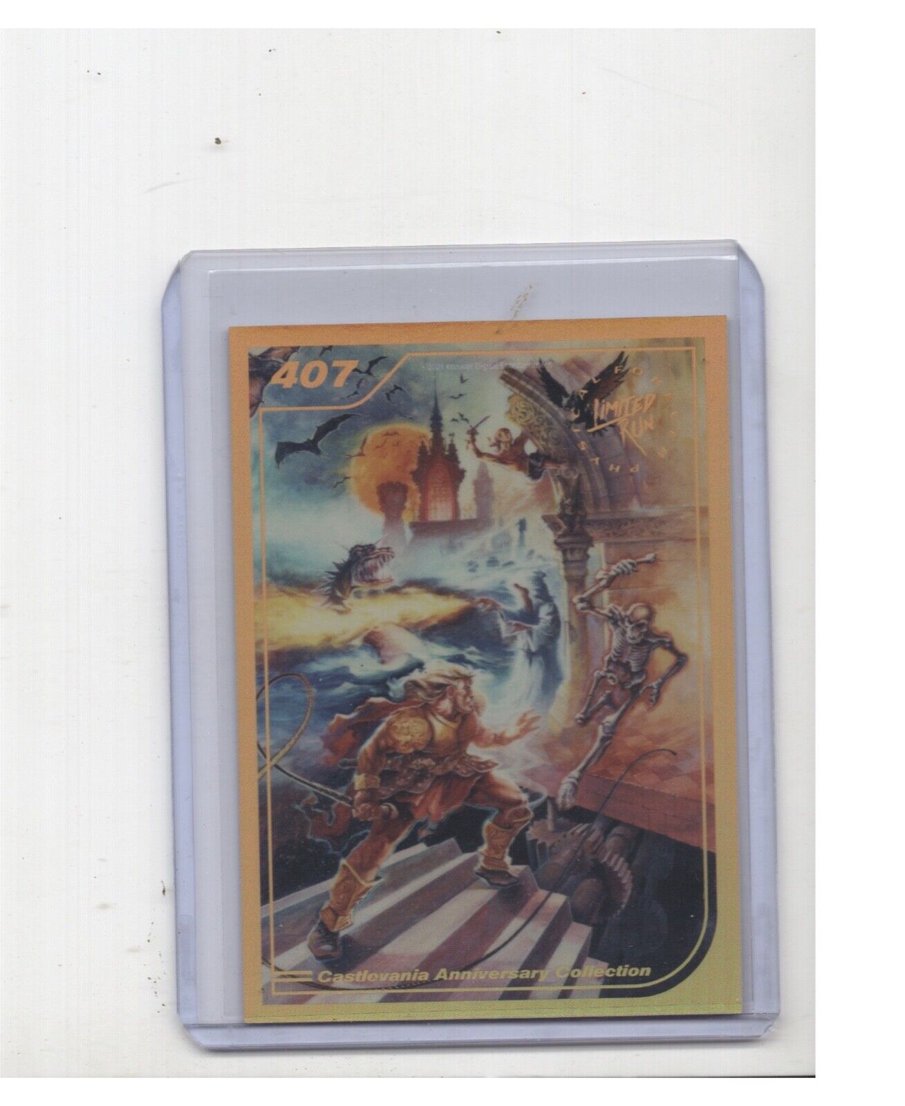 Castlevania Anniversary Collection 407 Limited Run Card Gold Border Trading