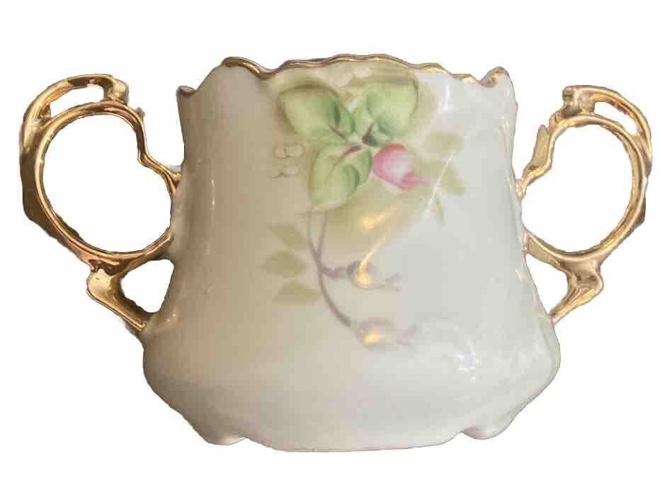 Vintage Lefton China Hand Painted Sugar Bowl - No Lid