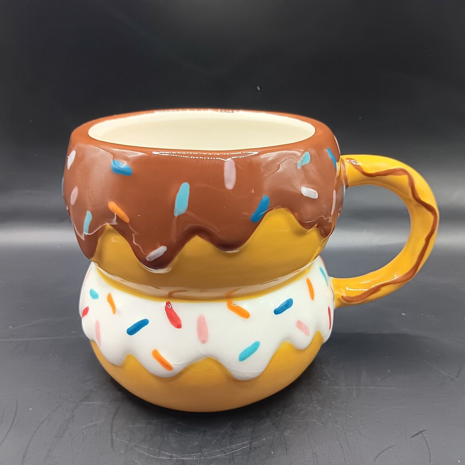 Sprinkled Donut Shaped Coffee Mug Cup, Mainstays 18oz