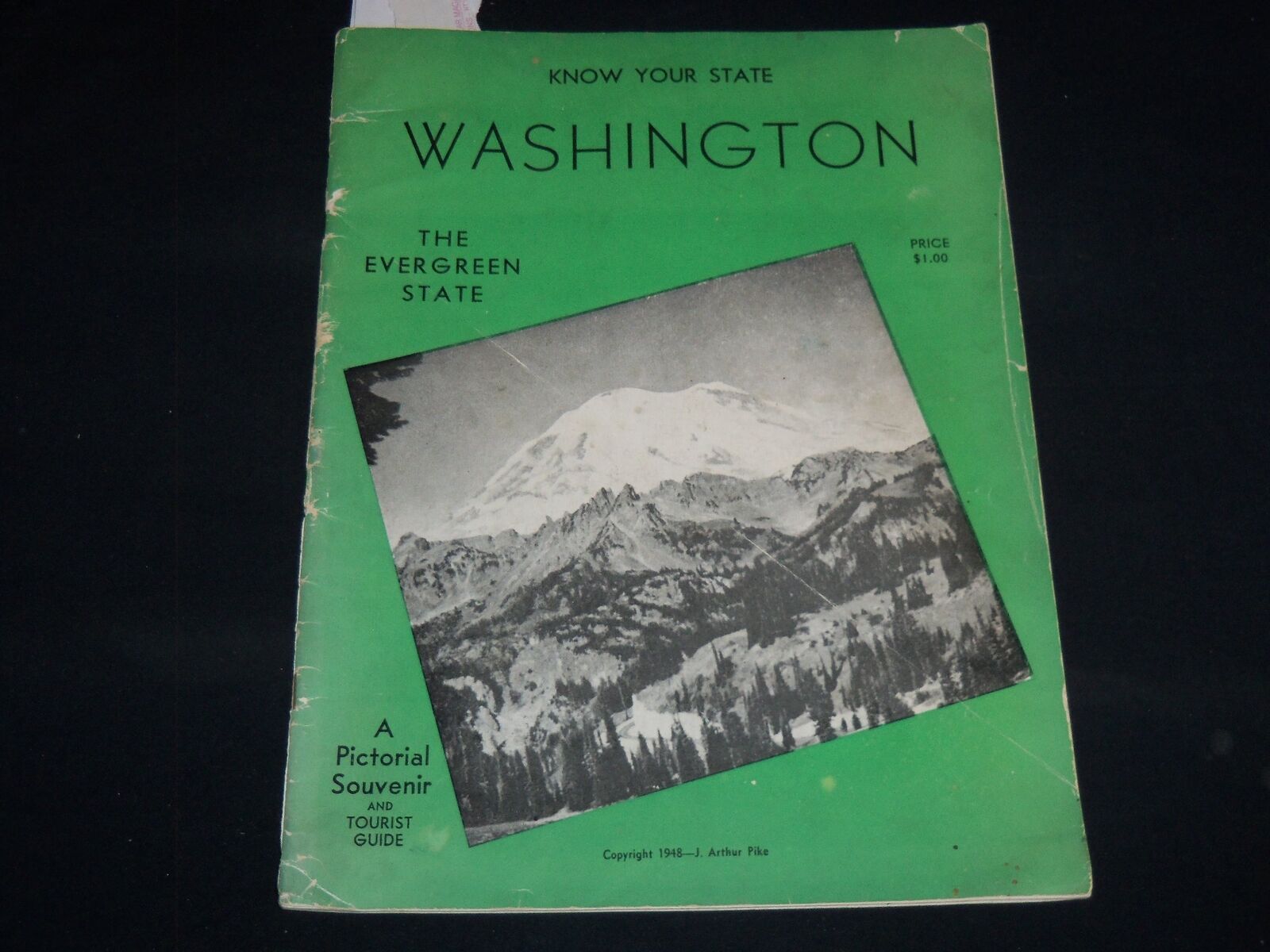 1948 WASHINGTON THE EVERGREEN STATE PICTORIAL TOURIST GUIDE - J 8913
