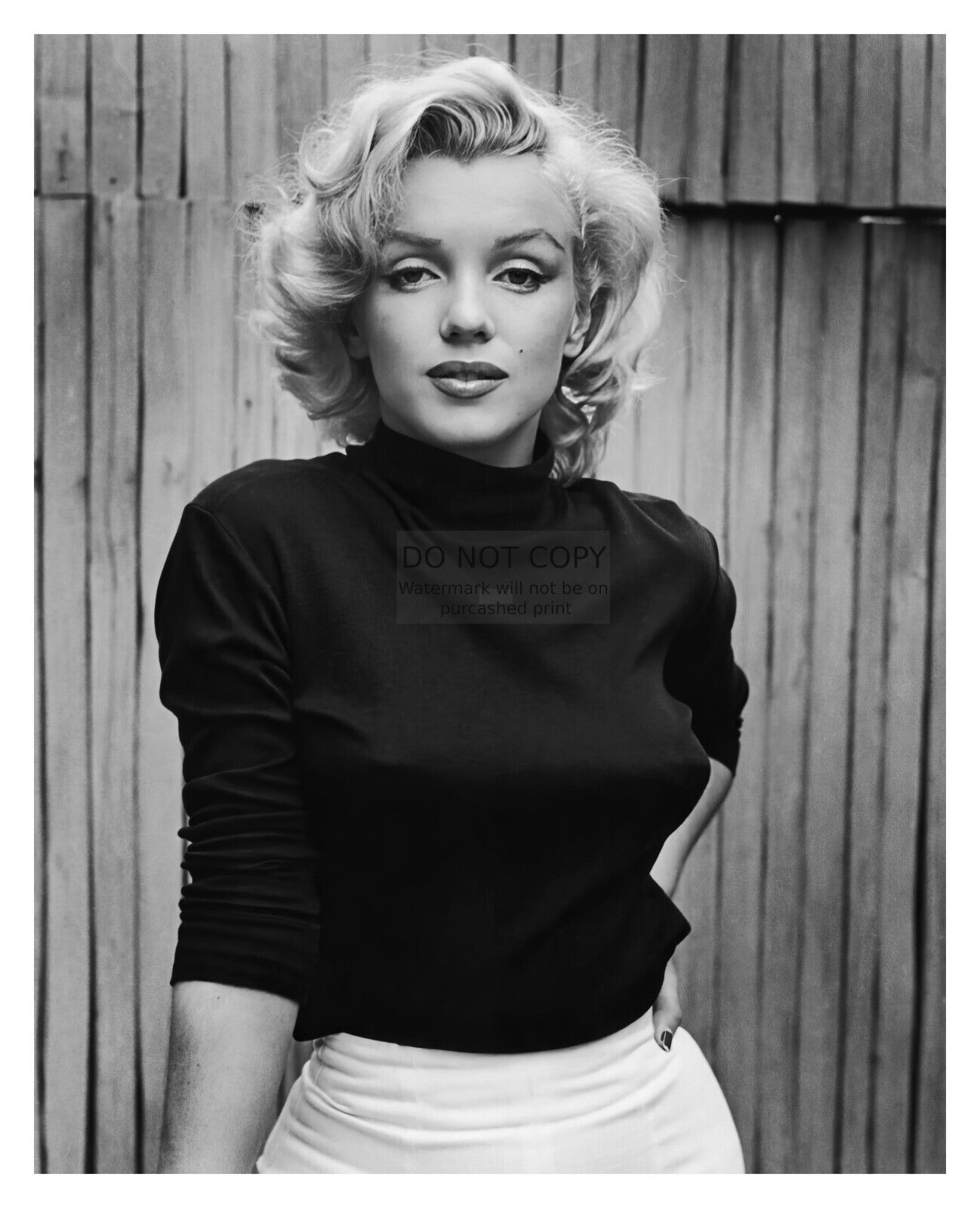 MARILYN MONROE IN BLACK TOP SEXY CELEBRITY MODEL ACTRESS 8X10 PHOTO