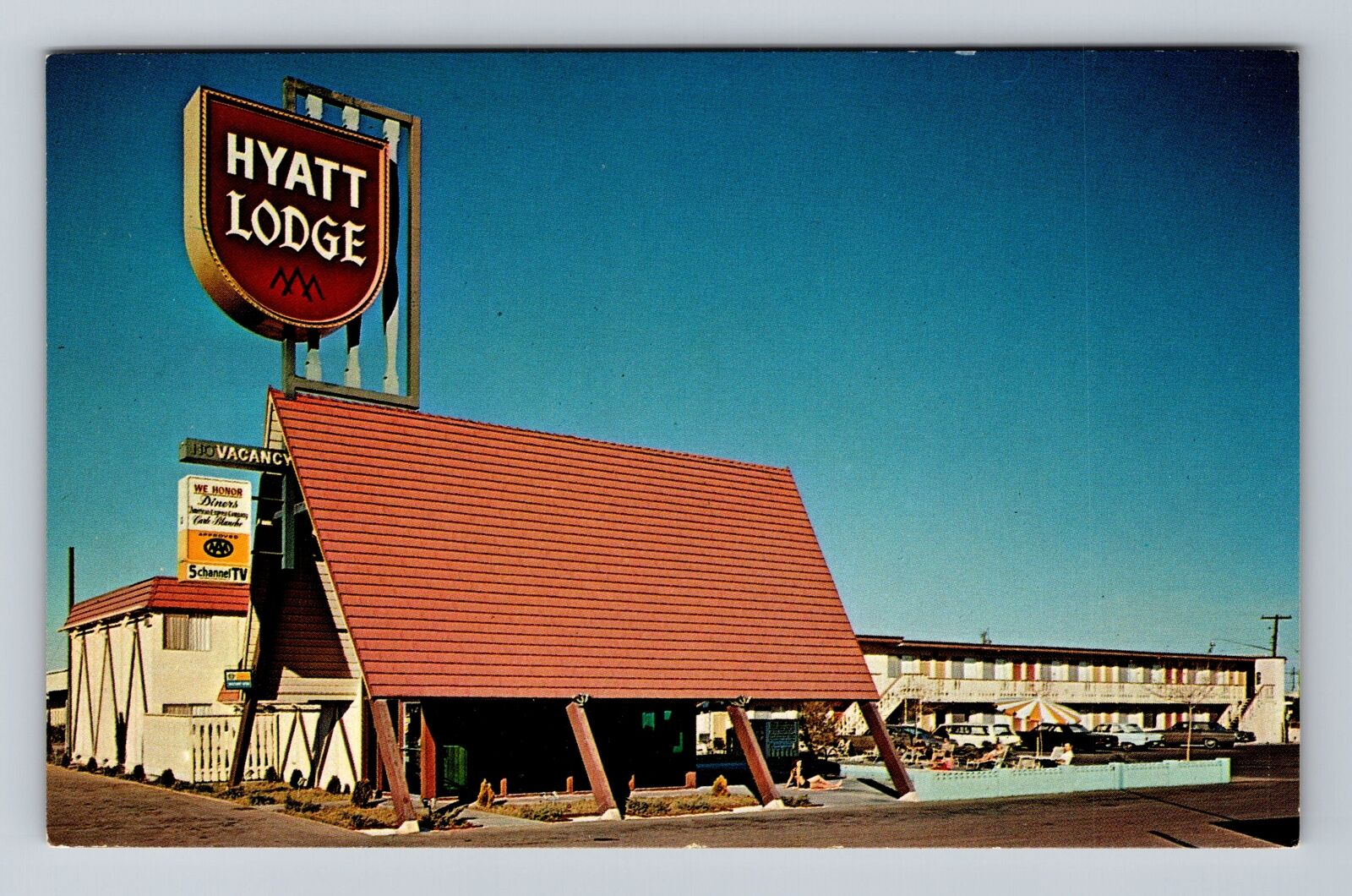 Yuma AZ- Arizona, Hyatt Lodge, Advertisement, Antique, Vintage Postcard