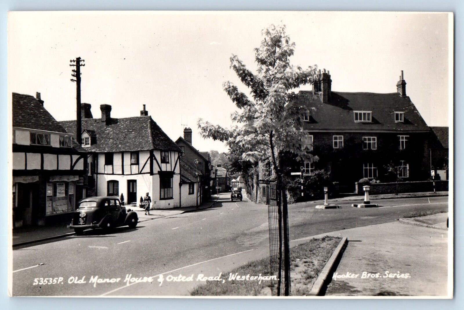 Westerham Kent England Postcard Old Manor House Oxted Road c1950\'s RPPC Photo