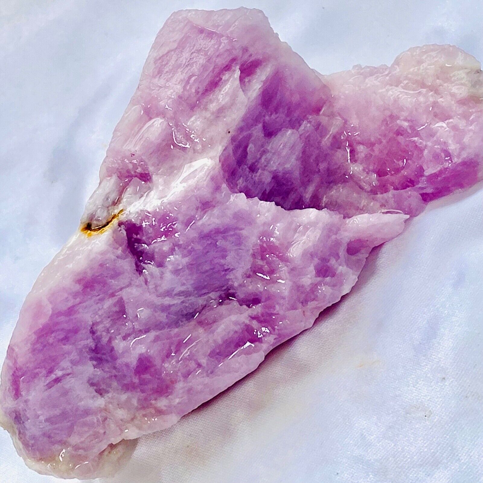UV ACTIVE Kunzite Nigeria Purple Lilac Raw Natural Rough Crystal Mineral 10 oz