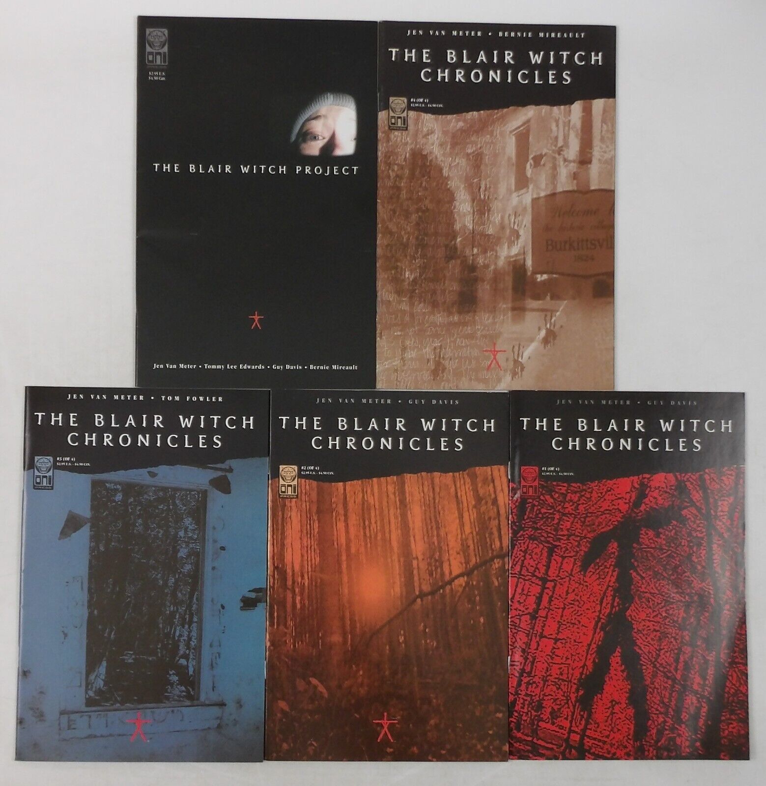the Blair Witch Chronicles #1-4 VF complete series + Project one-shot Oni Press