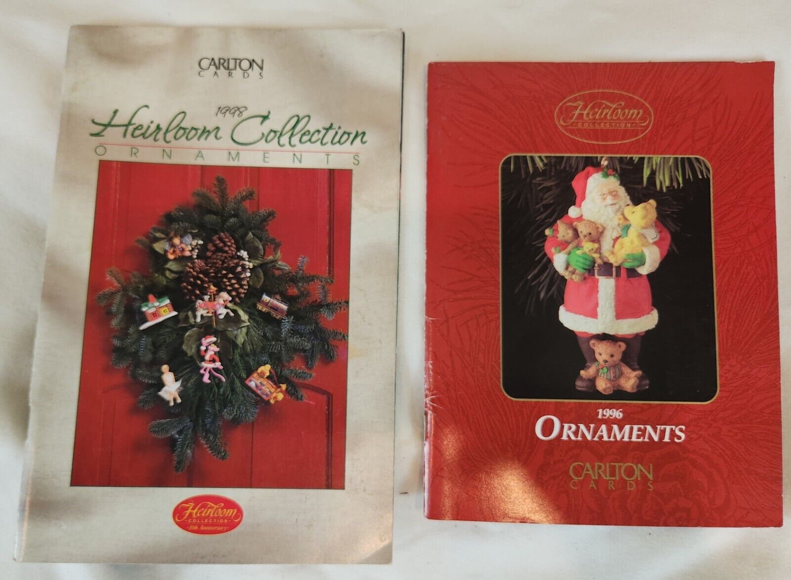 Vintage 1996 1998 Carlton Cards Heirloom Collectibles Ornaments Catalogs Xmas