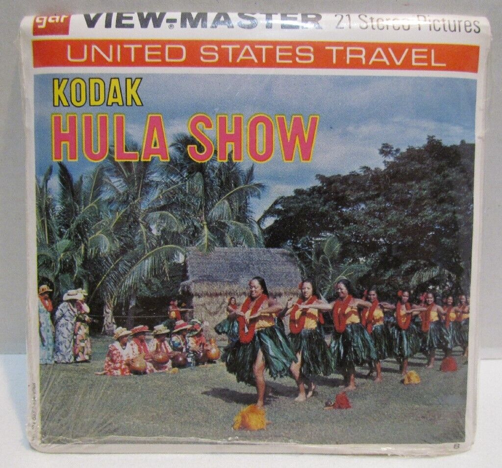 Kodak Hula Show Waikiki, Hawaii View-Master Pack A 122, 1974, SEALED PACK