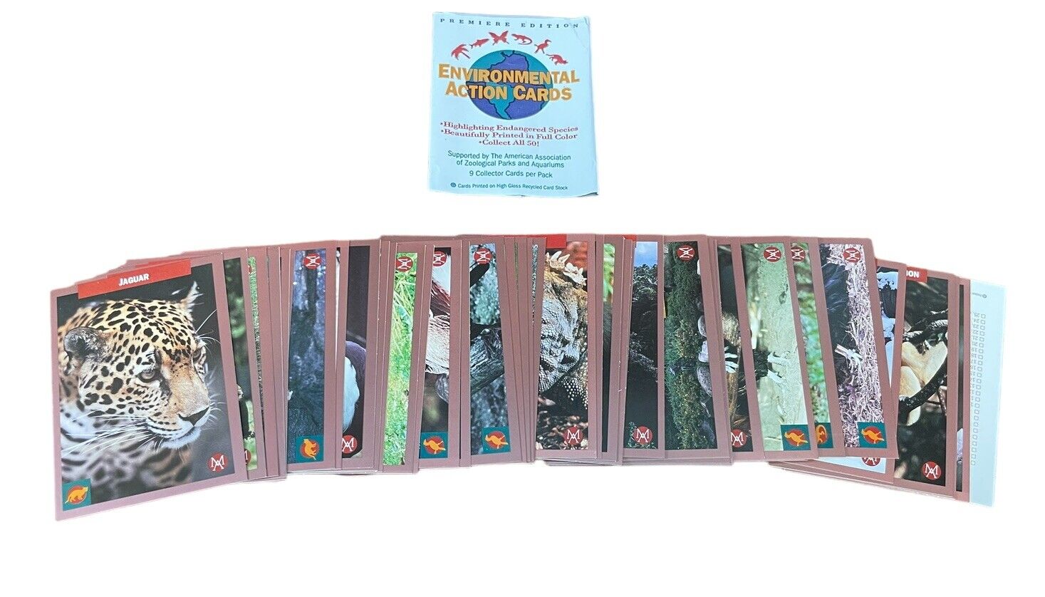 1992 Mundus Amicus Environmental Action Series 1 Complete Card Set (1-50)