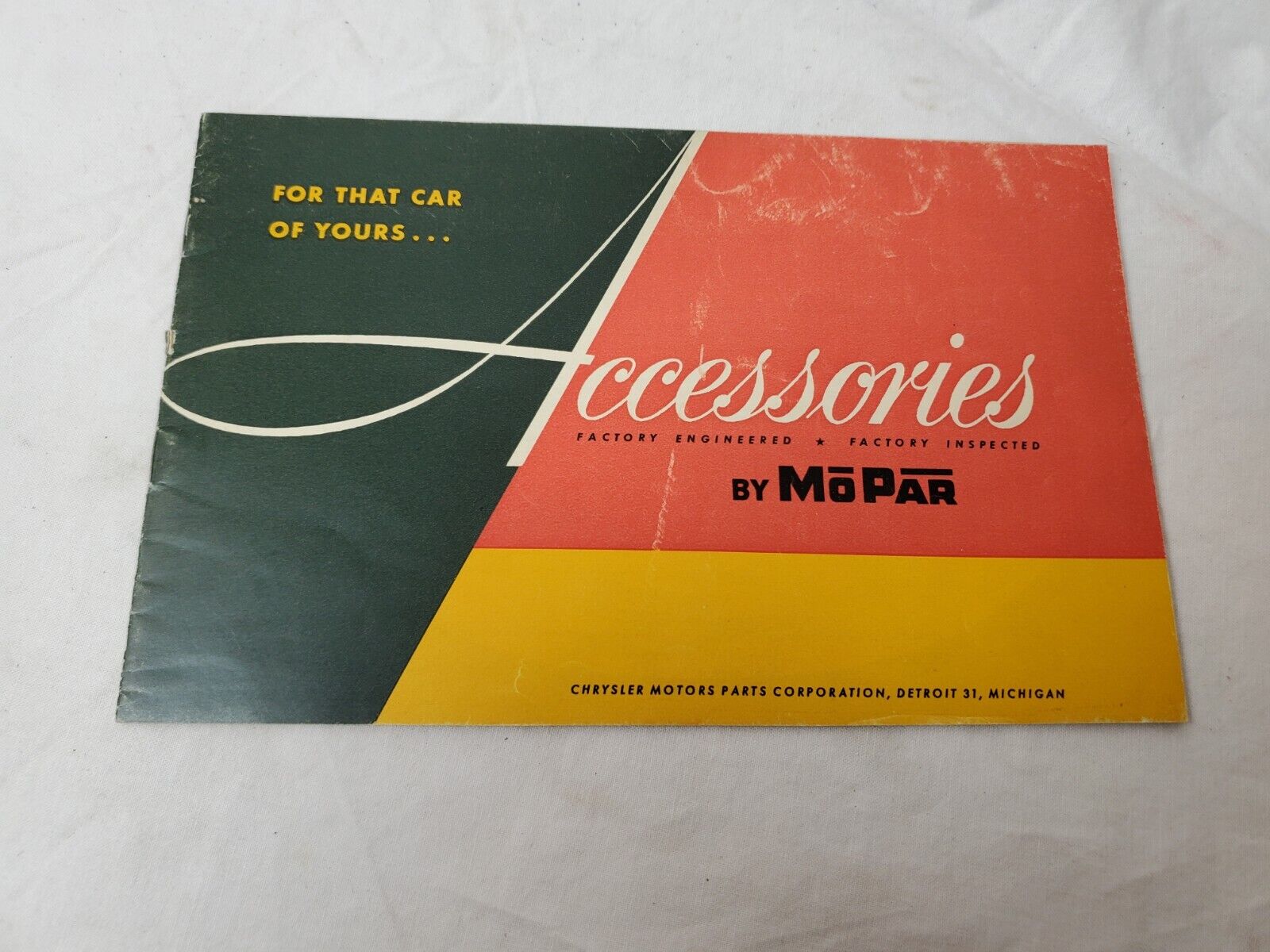 MoPar Accessories Sales Brochure c 1940\'s Undated Chrysler Products 22 Pages