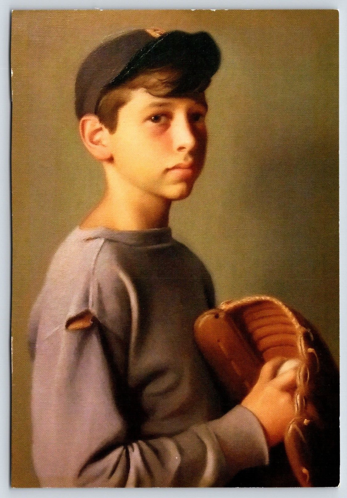 Peter The Little Leaguer Robert Douglas Hunter Vintage Postcard Continental