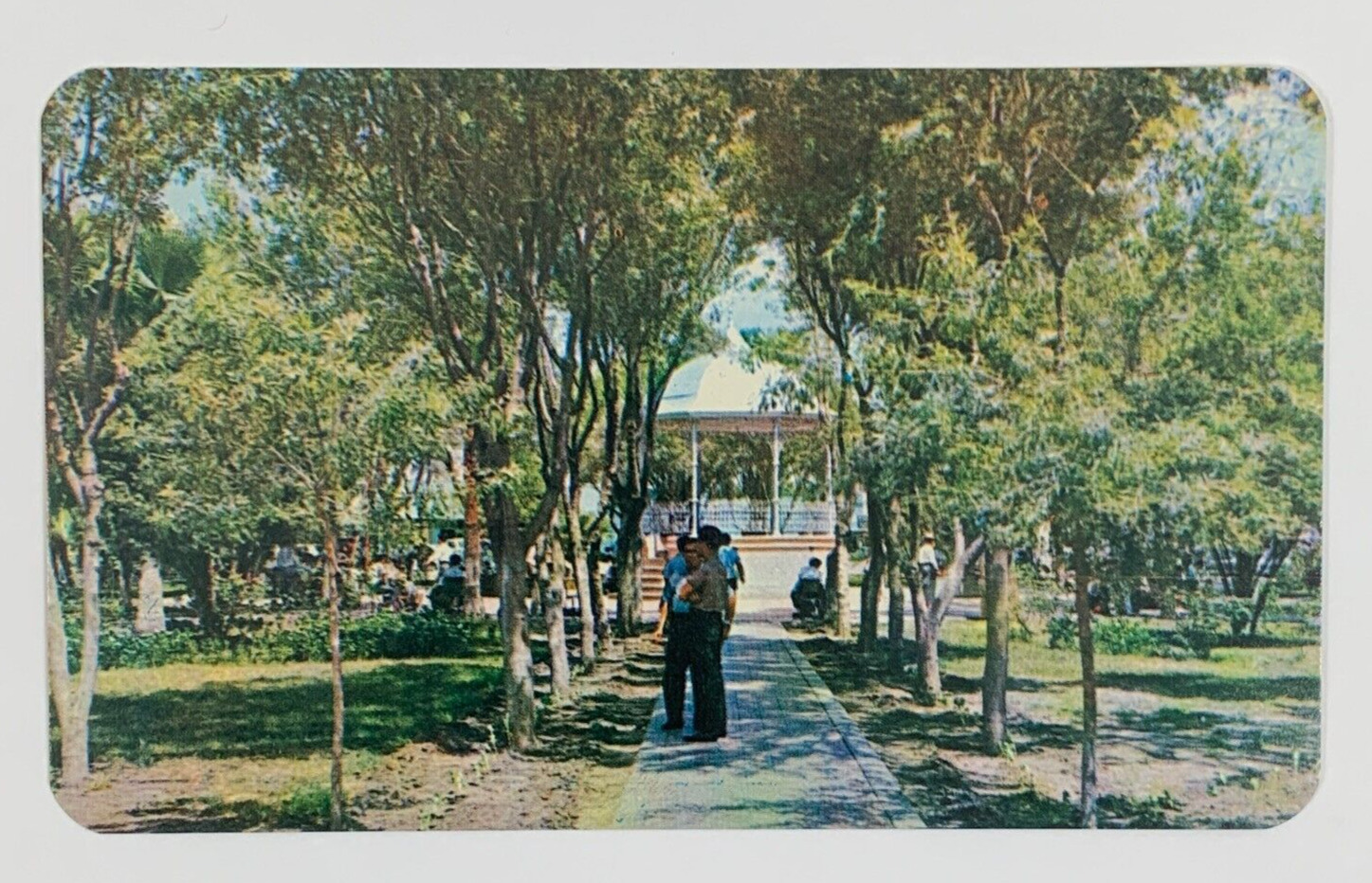 Kiosk in the Main Garden Reynosa Tamaulipas Mexico Postcard Unposted Vintage