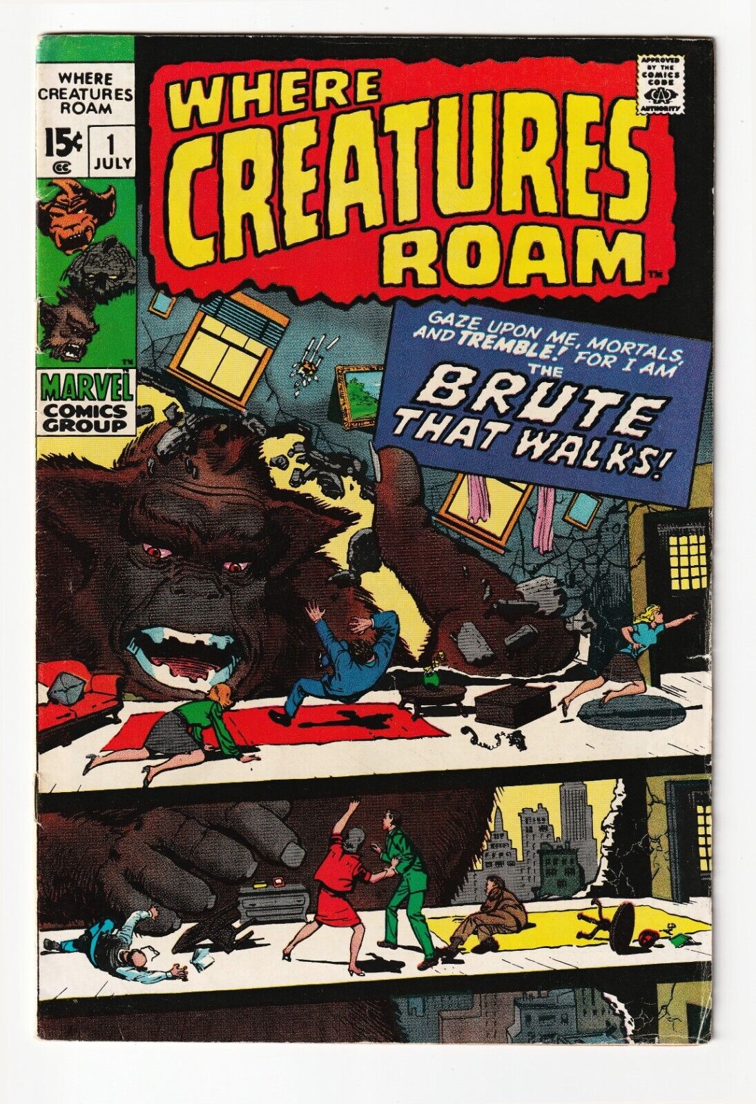 Where Creatures Roam #1 Marvel, 1970 1st Print