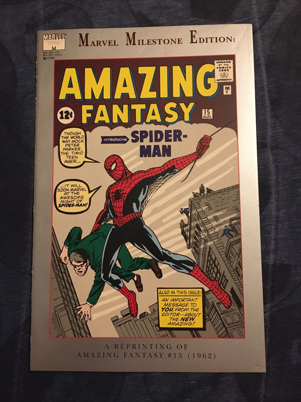 Marvel Milestone Edition Amazing Fantasy #15 Reprints 1st Spider-Man Marvel 1992