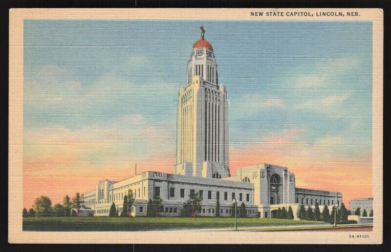 Vintage Postcard - New State Capitol, Lincoln, NE