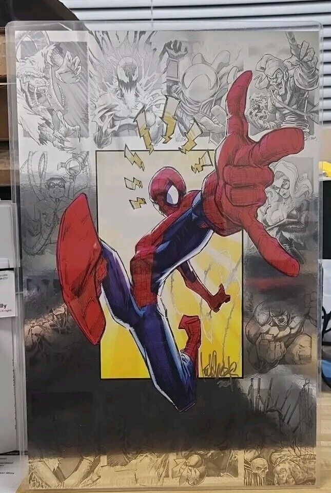SPIDERMAN SIGNED TODD BEATS LIMITED EDITION POSTER COLOR/FOIL. 11\
