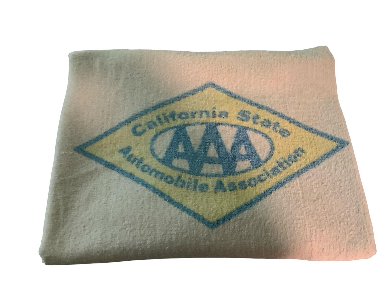 Vintage 1980s Beach Towel Large California State Automobile Association 75x31.5