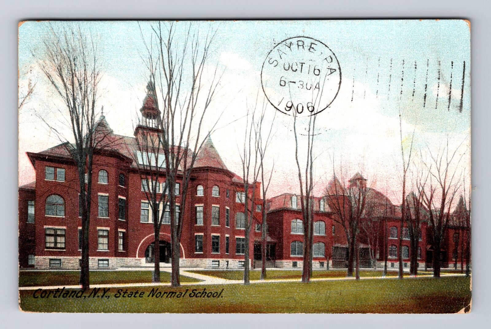Cortland NY-New York, State Normal School, Antique, Vintage c1906 Postcard