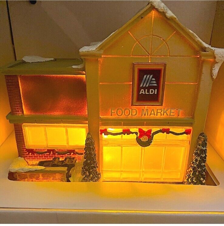 Aldi Store Christmas Ceramic Light Up NEW IN BOX Collectible Merry Moments 2023 