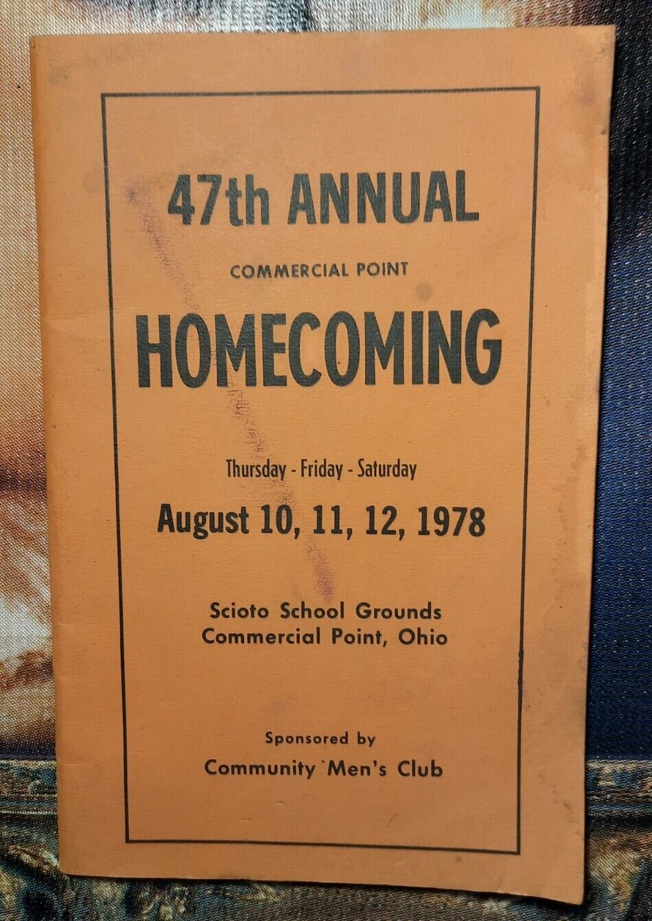 47th Annual Commercial Point, OH Ohio Homecoming 1978 Program Booklet Vintage