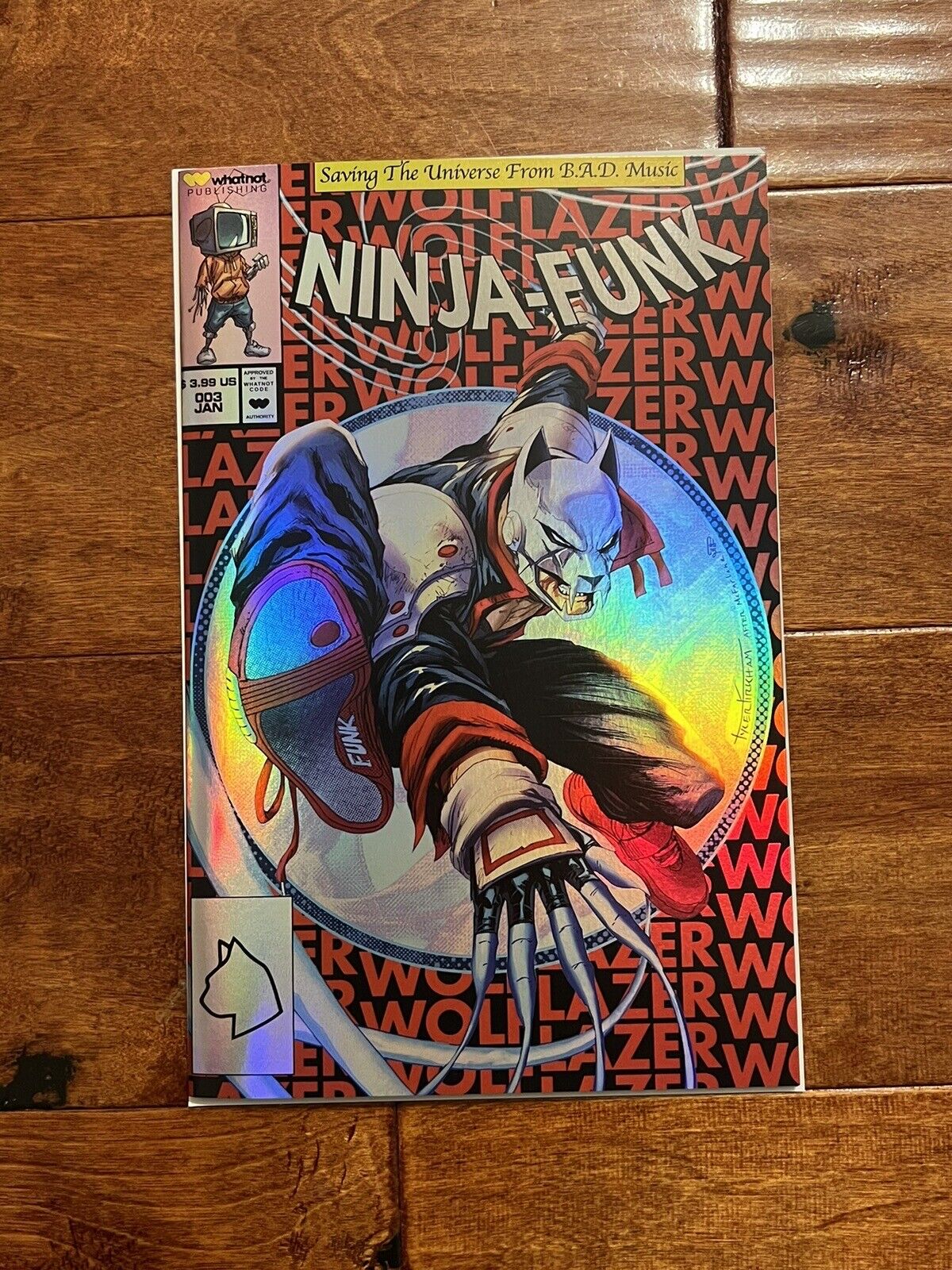 Ninja Funk Foil Tyler Kirkham Exclusive Whatnot Laser Wolf Variant Edition Rare