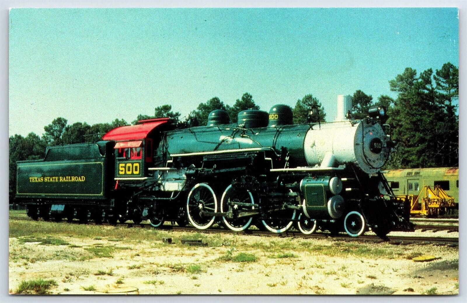 Postcard Train Texas State Railroad Locomotive #500 AQ39