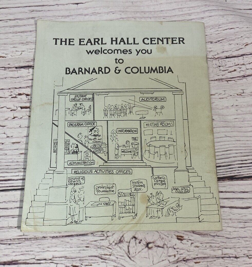 Columbia University Morningside 1984 Earl Hall Welcome Guide Religious Org Info