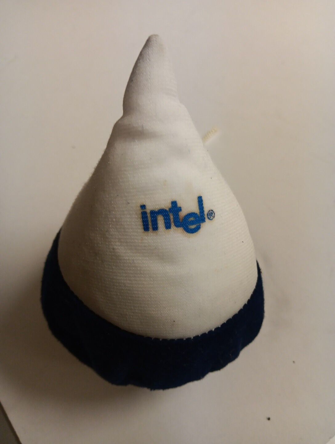 Vintage Intel branded raindrop shaped stress ball