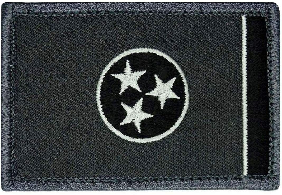 Tennessee State Flag TN Patch (Hook Fastener -3.0 X 2.0 TN7)